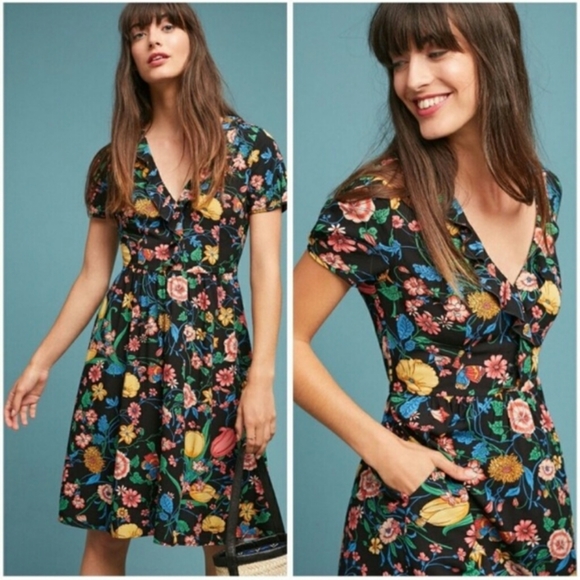 Anthropologie Dresses & Skirts - Anthropologie Maeve Bloedel Floral Pocket Dress